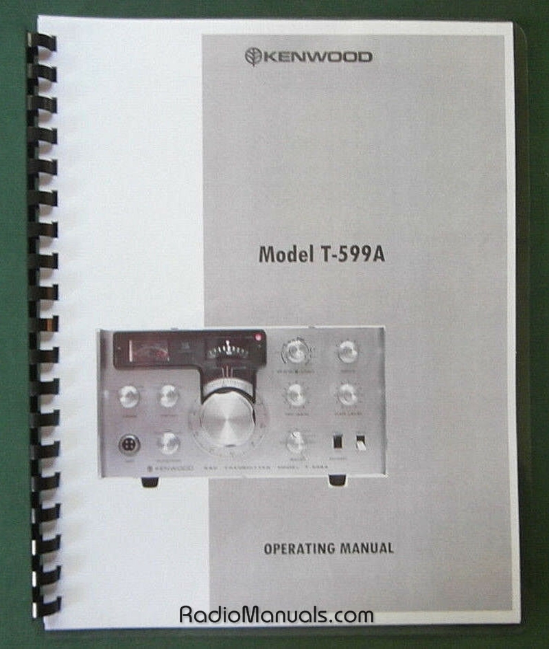 Kenwood T-599A Instruction Manual